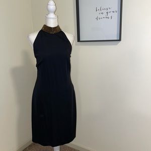 NWT Sz. 14 Ralph Lauren Black Cocktail Dress